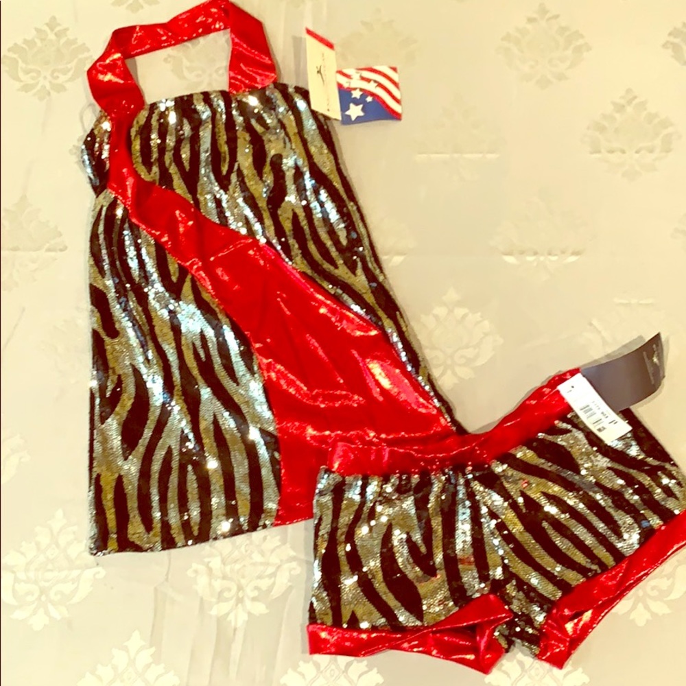 2 piece dance or cheer outfit/costume